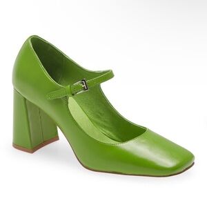 Jeffrey Campbell Green Mary Jane Heels